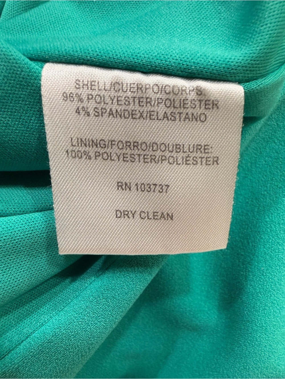 Donna Morgan Teal Cap-Sleeve Sheath Dress, Stretch, Lined, Back Zip, Sz 6 - Picture 9 of 12